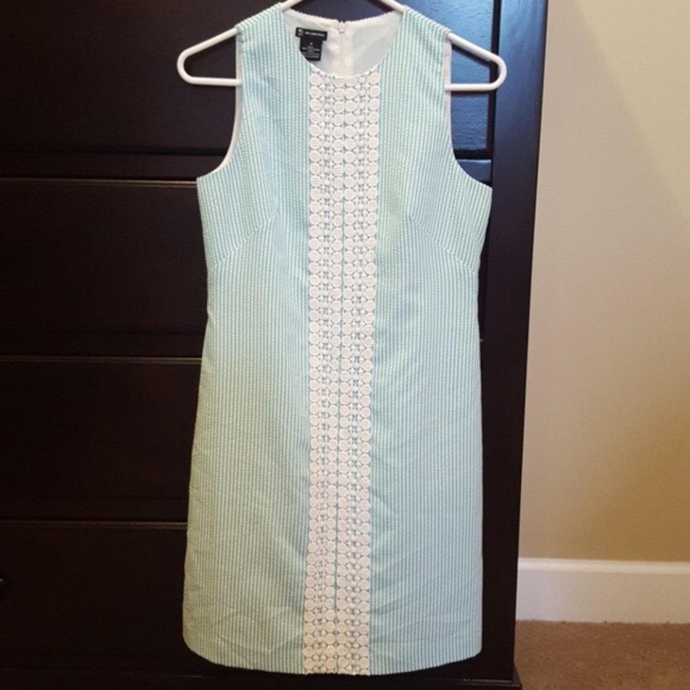 Mint Seersucker Summer Dress